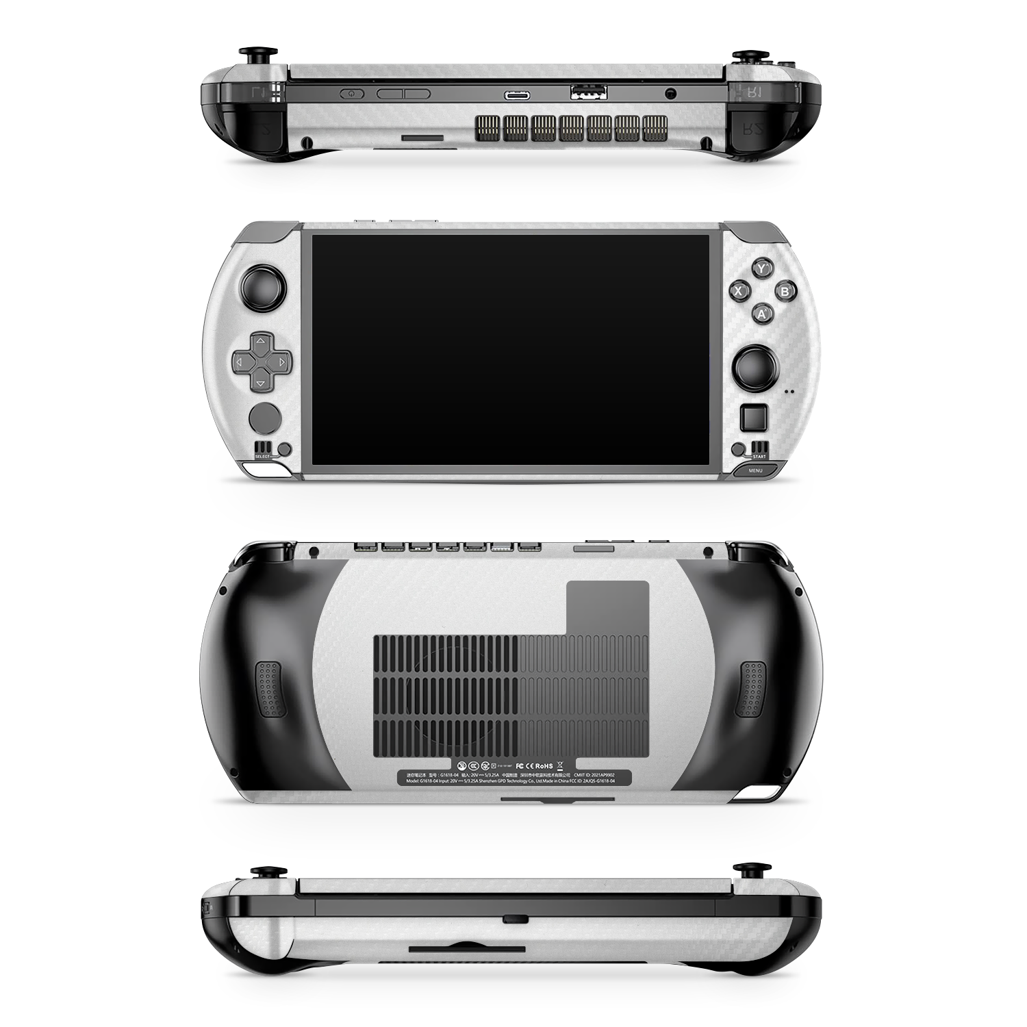 Gpd Win 4 Essentials White Carbon Fiber Skin Wrap Cover