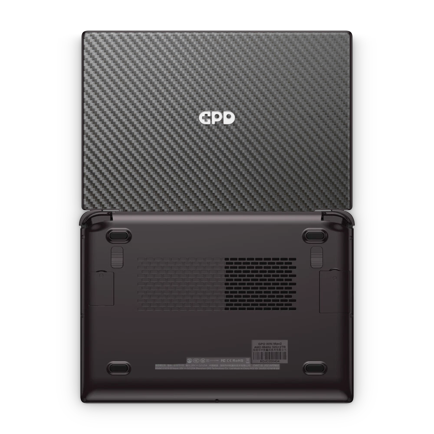 Gpd Win Max 2 Essentials Black Carbon Fiber Skin Wrap Cover