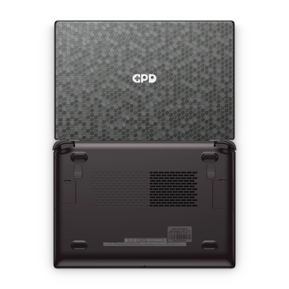 Gpd Win Max 2 Essentials Black Honeycomb Skin Wrap Cover