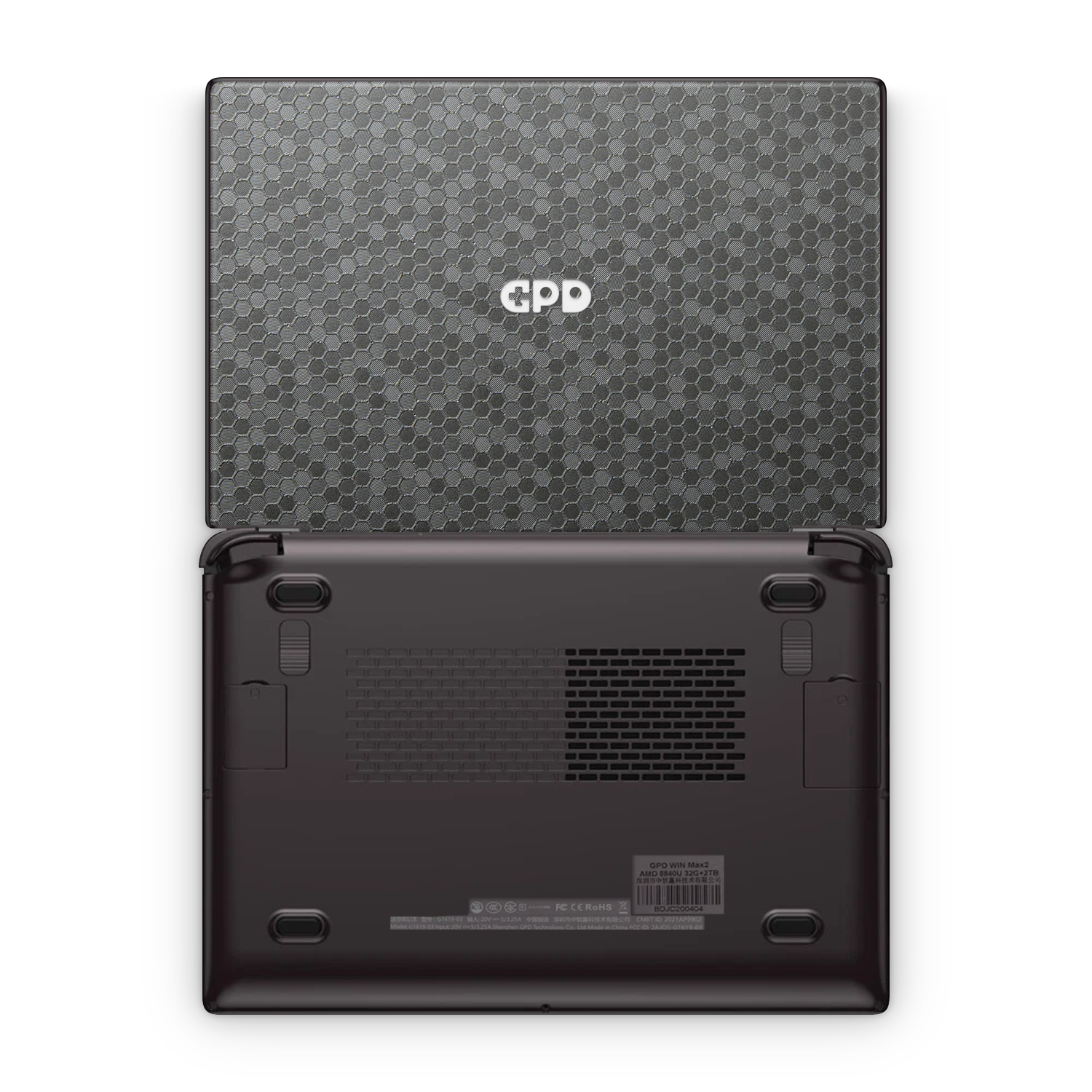 Gpd Win Max 2 Essentials Black Honeycomb Skin Wrap Cover
