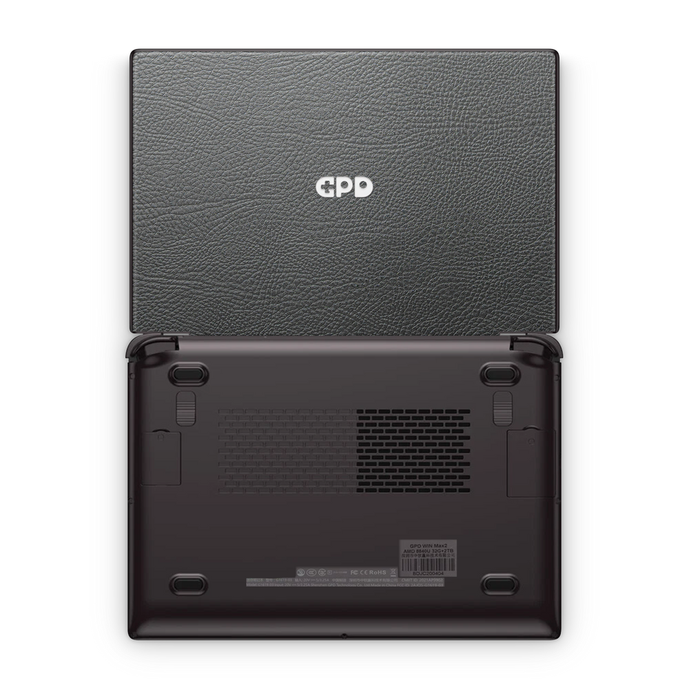Gpd Win Max 2 Essentials Black Leather Skin Wrap Cover