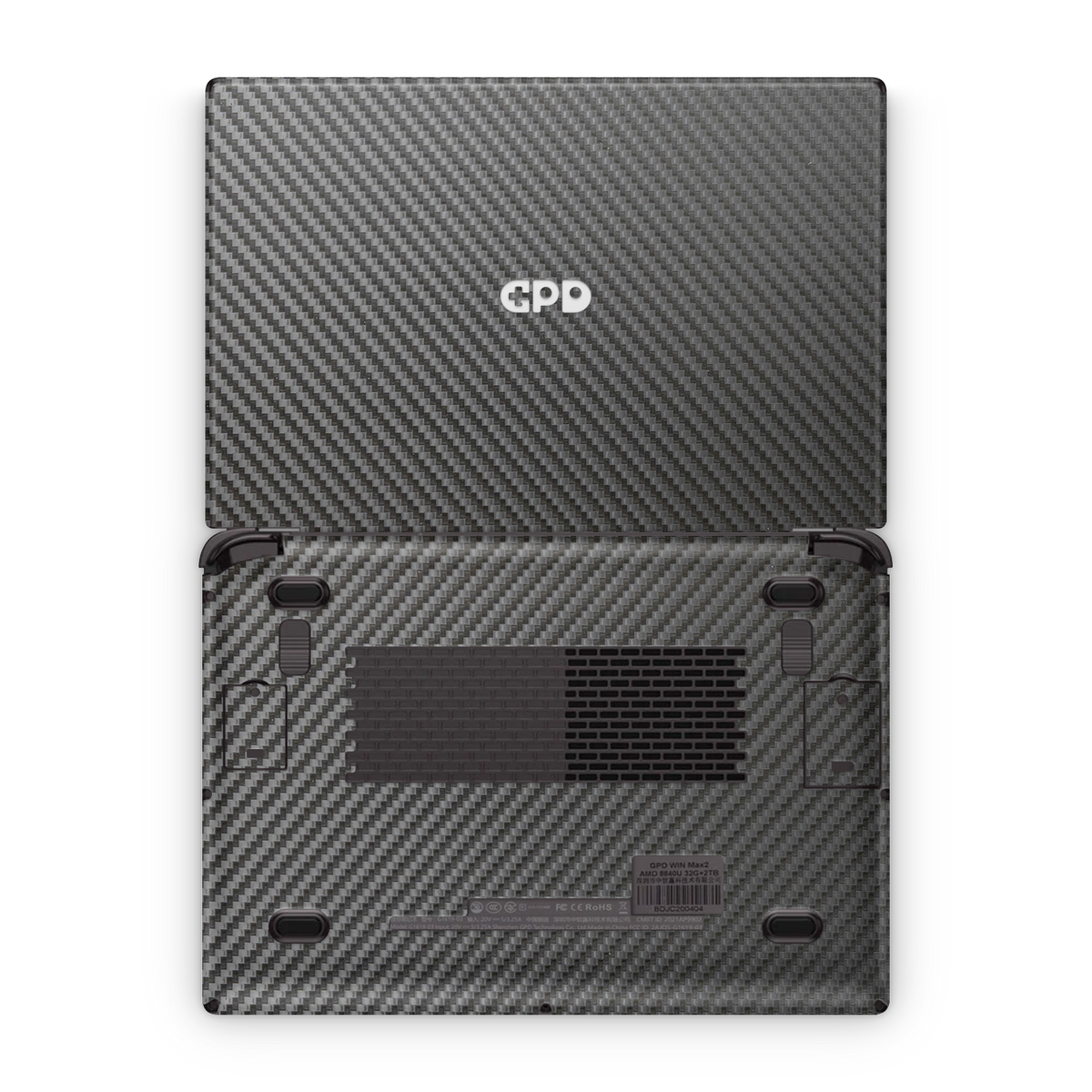 Gpd Win Max 2 Premium Black Carbon Fiber Skin Wrap Cover
