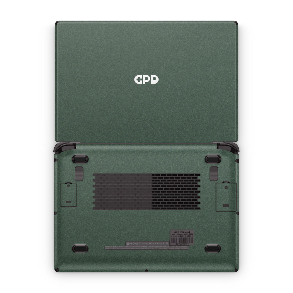 GPD Win Max 2 2023 Premium Matte Green Metallic Skin Wrap Cover