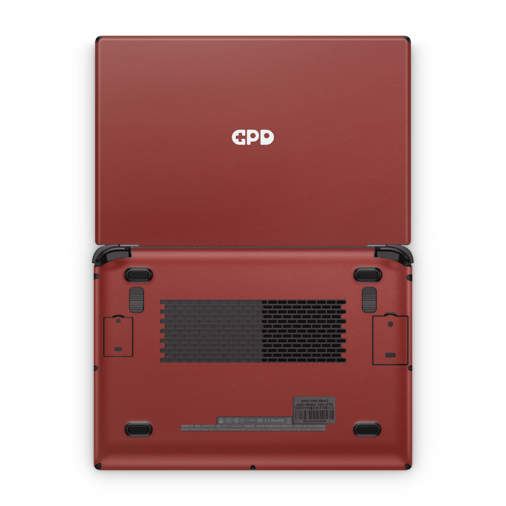 GPD Win Max 2 2023 Premium Vampire Red Skin Wrap Cover