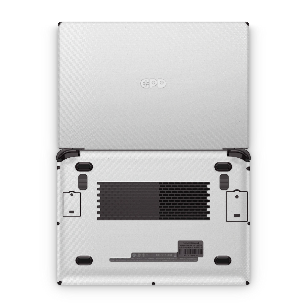 Gpd Win Max 2 Premium White Carbon Fiber Skin Wrap Cover