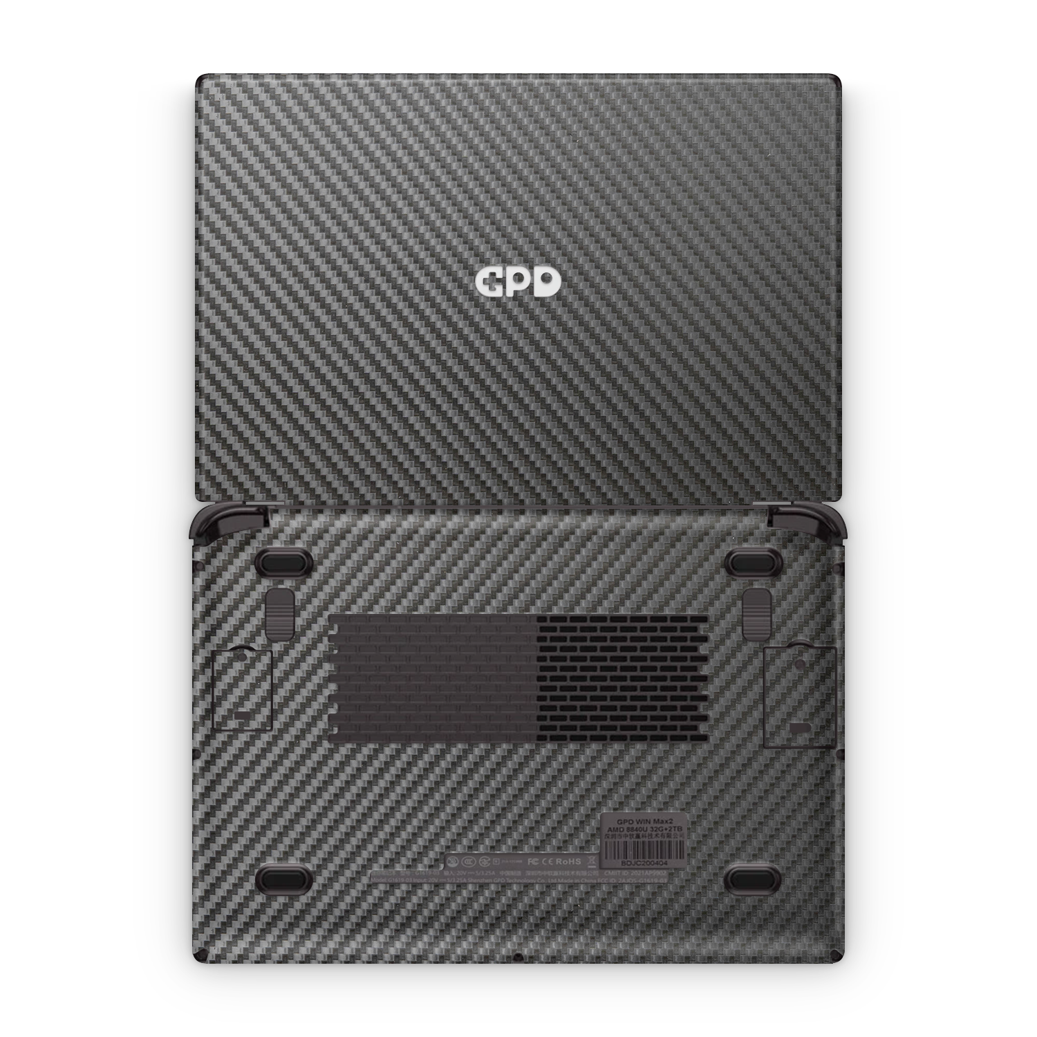 Gpd Win Max 2 Professional Black Carbon Fiber Skin Wrap Cover