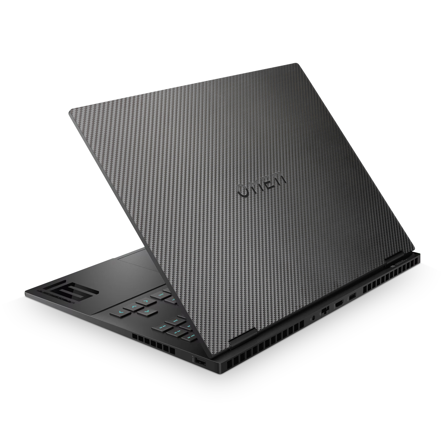 Hp Omen 16 2023 Essentials Black Carbon Fiber Skin Wrap Cover