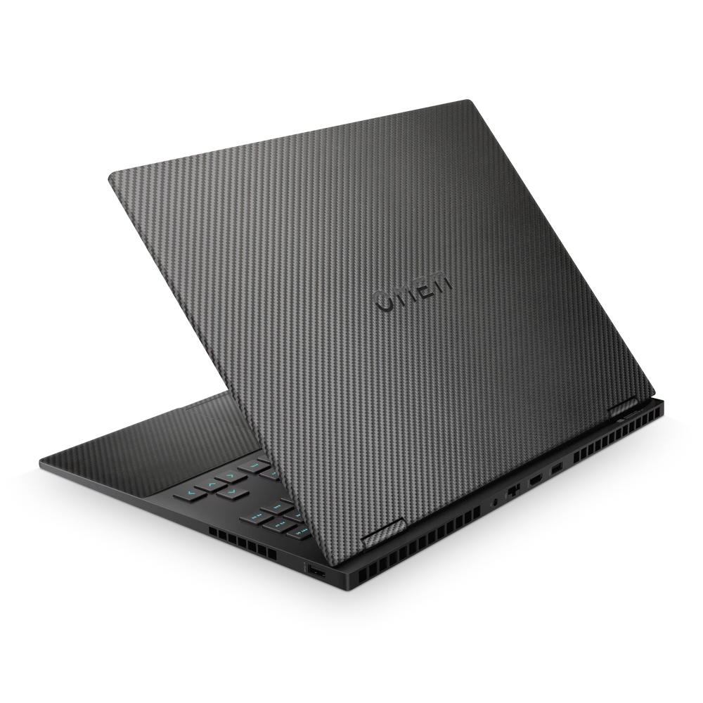 Hp Omen 16 2023 Professional Black Carbon Fiber Skin Wrap Cover