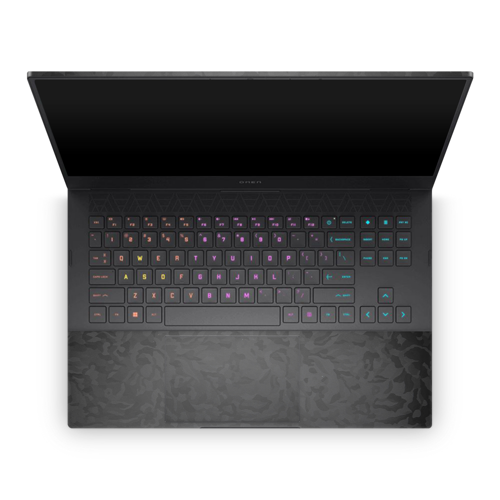 Hp Omen 16 2023 Professional Interior Black Camo Skin Wrap Cover