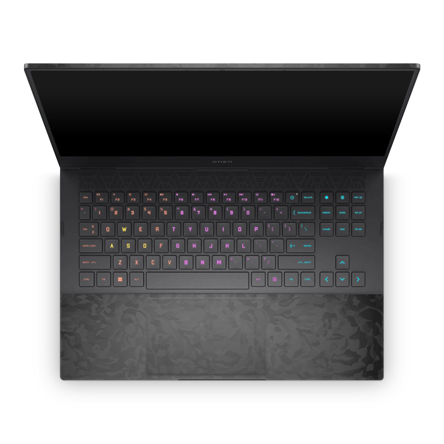 Hp Omen 16 2023 Professional Interior Black Camo Skin Wrap Cover