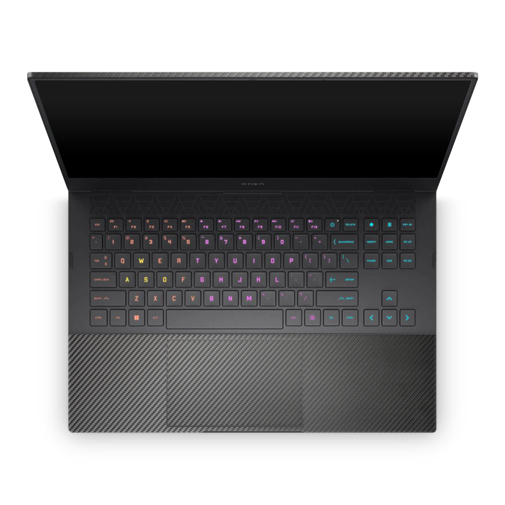 Hp Omen 16 2023 Professional Interior Black Carbon Fiber Skin Wrap Cover