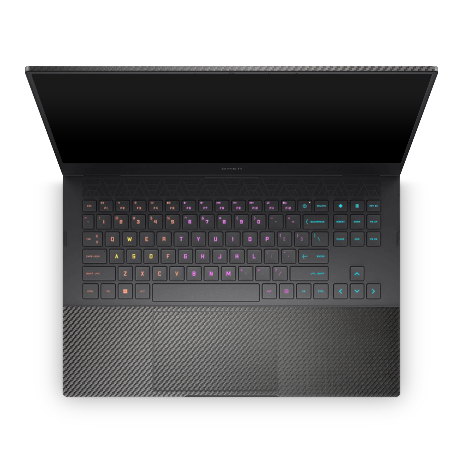 Hp Omen 16 2023 Professional Interior Black Carbon Fiber Skin Wrap Cover
