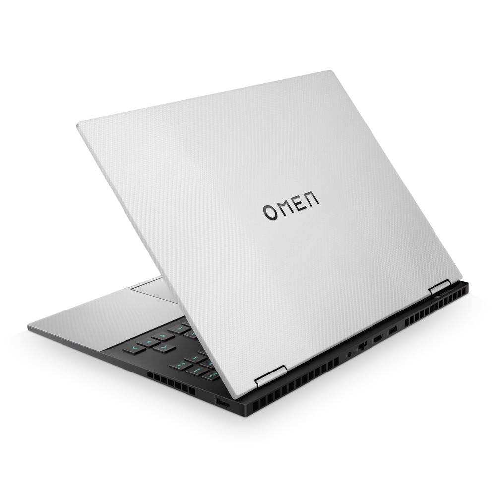 Hp Omen 16 2023 Professional White Carbon Fiber Skin Wrap Cover