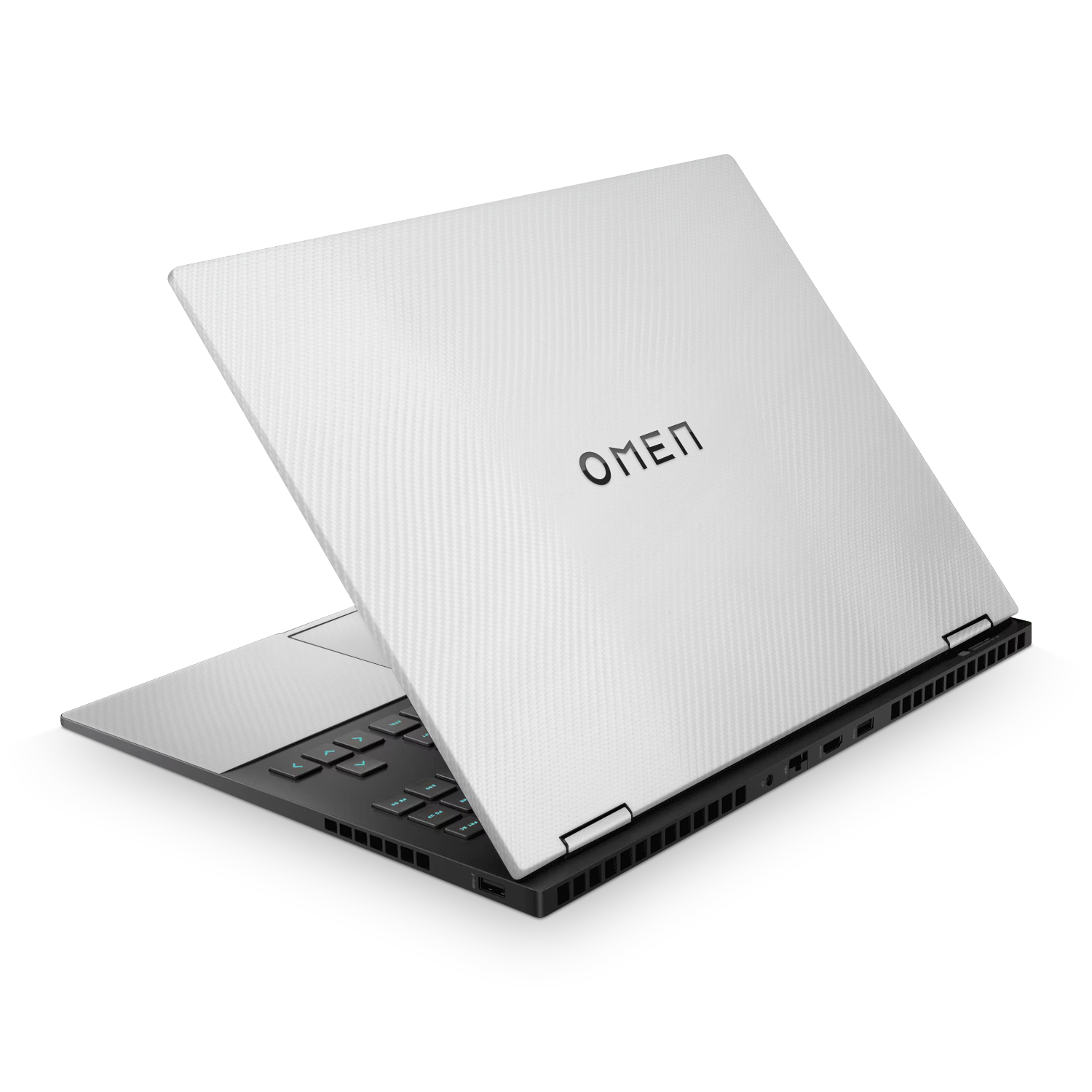 Hp Omen 16 2023 Professional White Carbon Fiber Skin Wrap Cover
