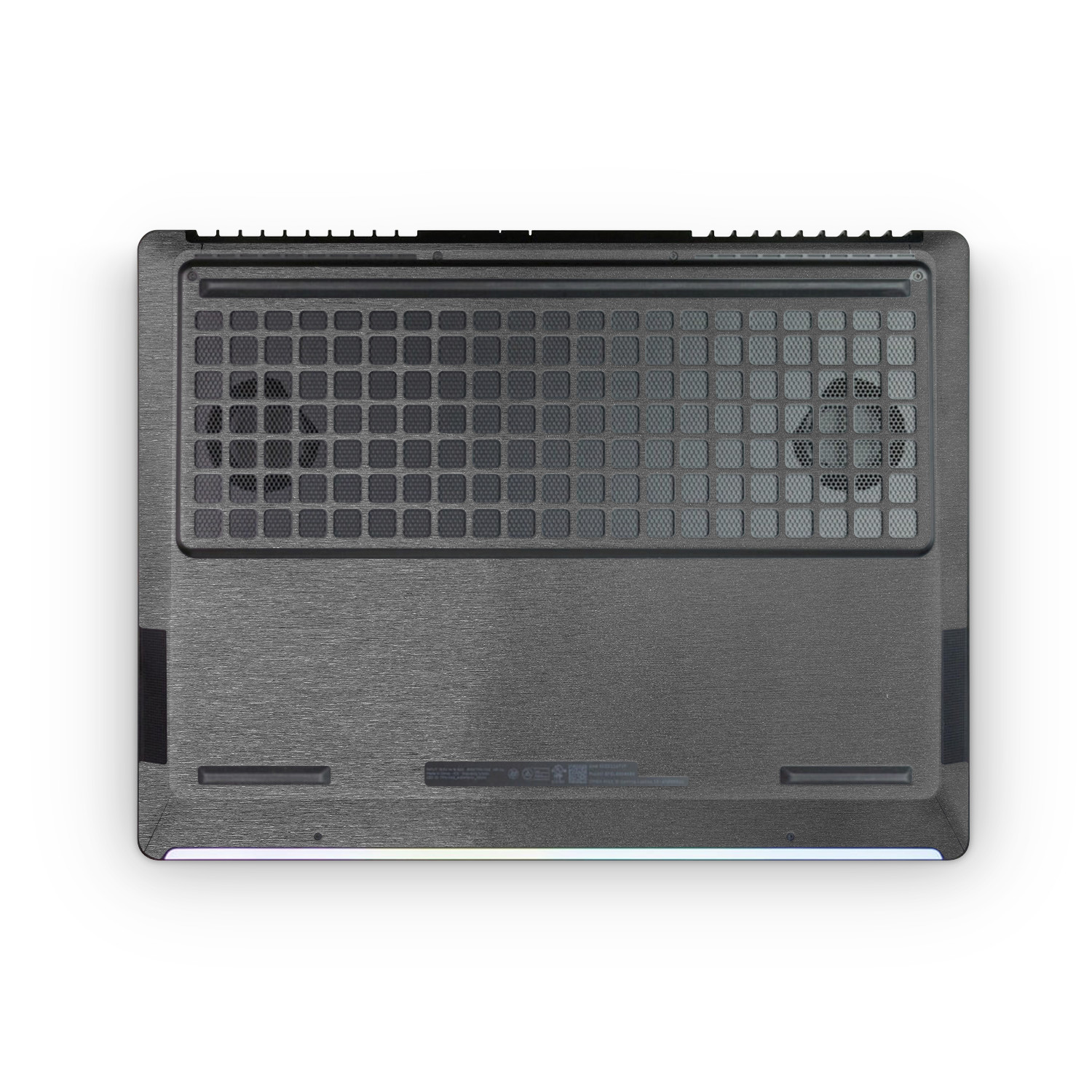 Hp Omen Max 16 2025 Professional Bottom Brushed Black Skin Wrap Cover