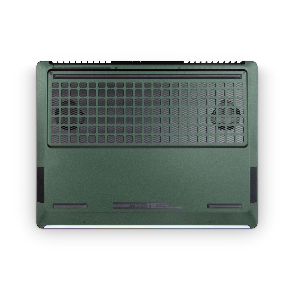 HP Omen Max 16 2025 Professional Bottom Matte Green Metallic Skin Wrap Cover