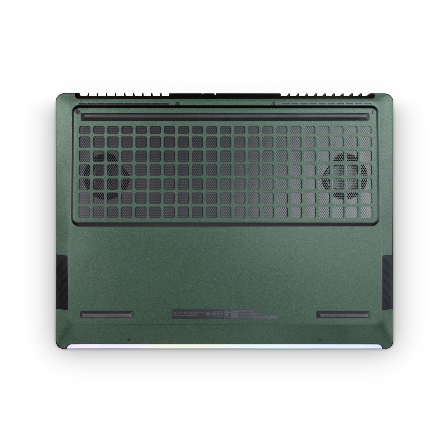 HP Omen Max 16 2025 Professional Bottom Matte Green Metallic Skin Wrap Cover