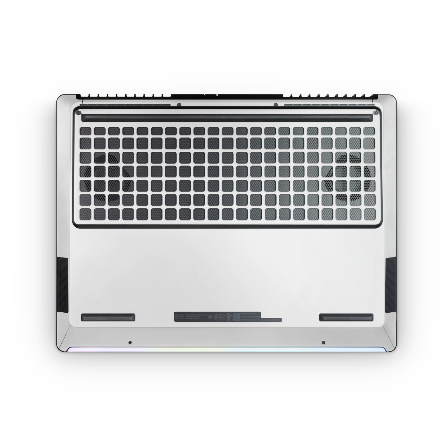Hp Omen Max 16 2025 Professional Bottom Satin White Skin Wrap Cover