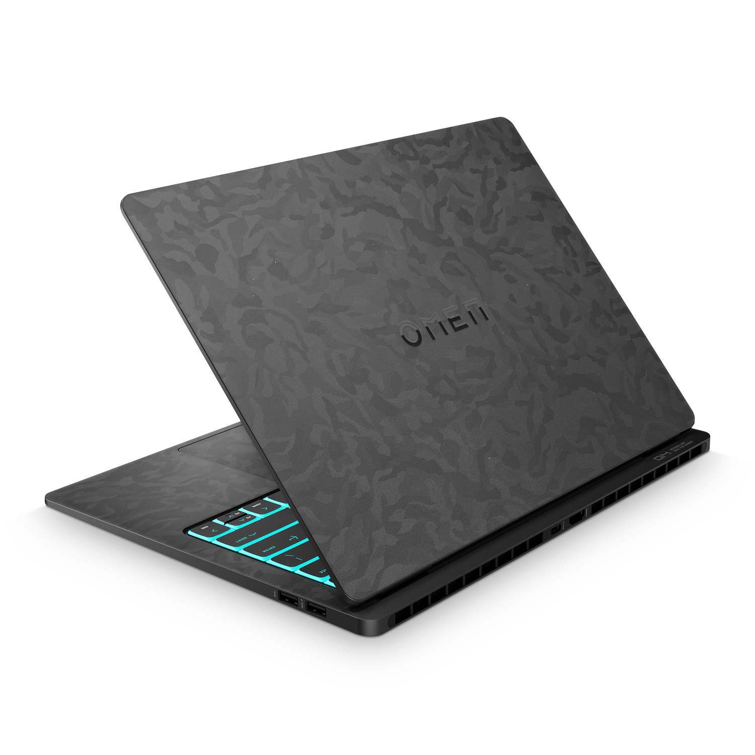Hp Omen Transcend 14 2024 Professional Black Camo Skin Wrap Cover