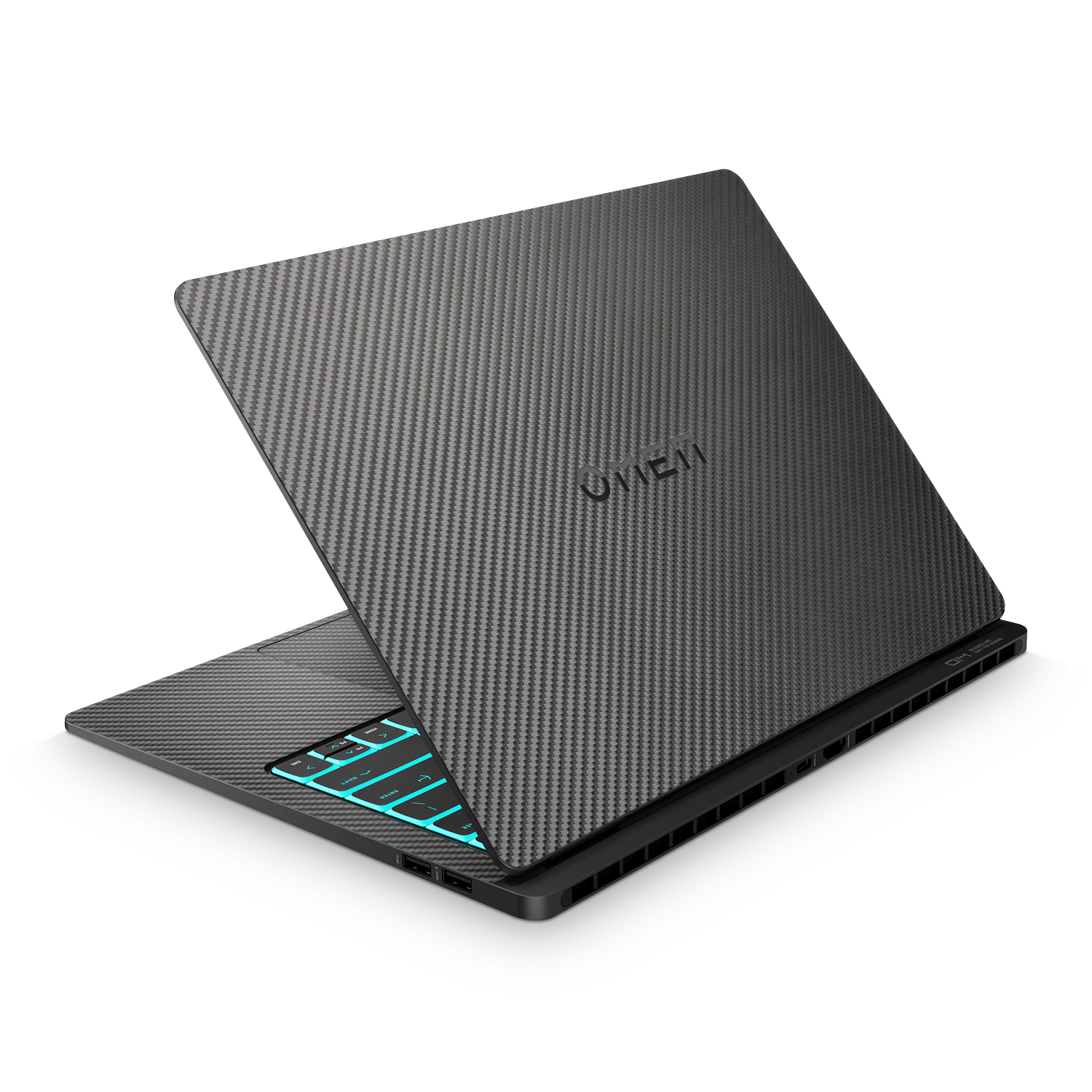 Hp Omen Transcend 14 2024 Professional Black Carbon Fiber Skin Wrap Cover