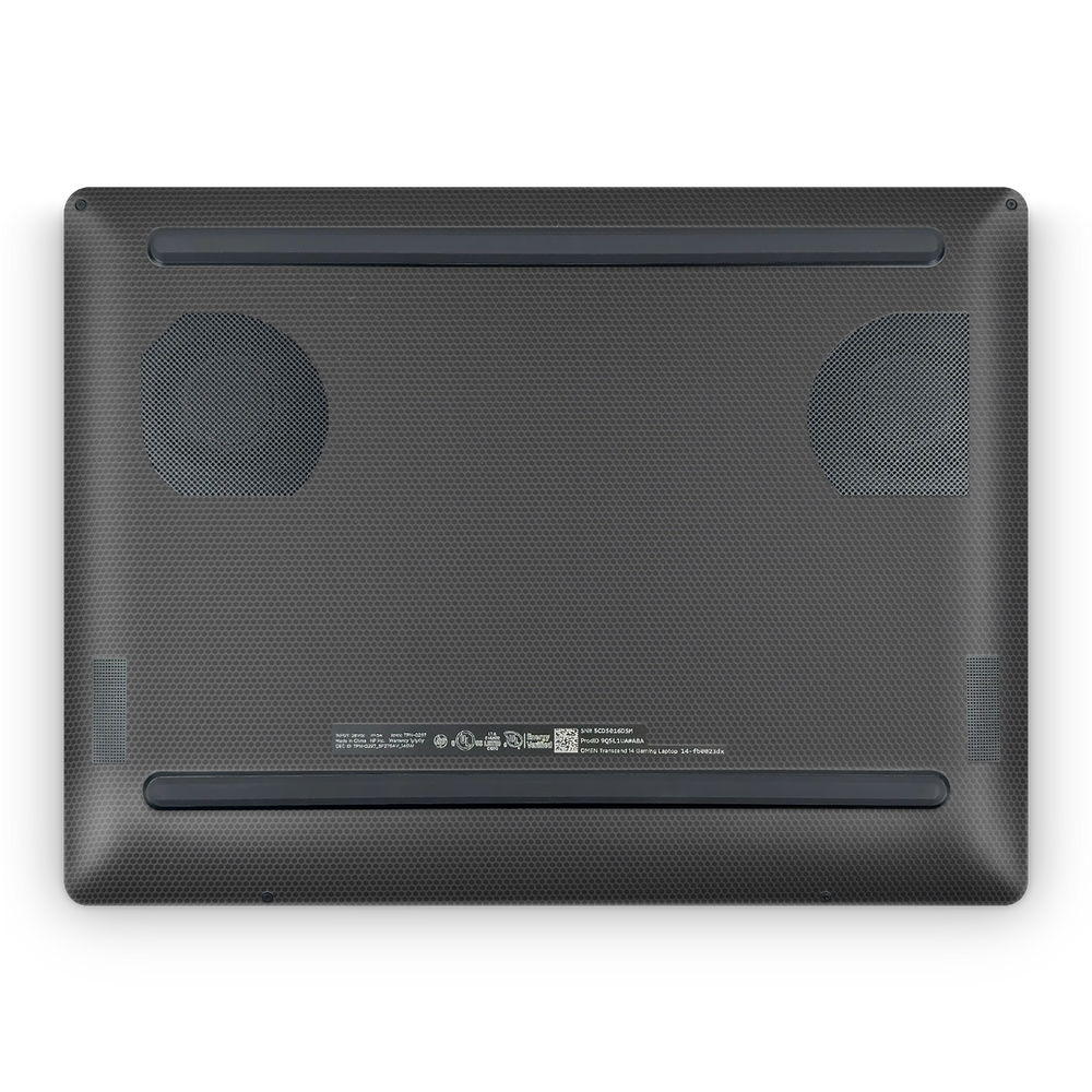 Hp Omen Transcend 14 2024 Professional Bottom Black Matrix Skin Wrap Cover