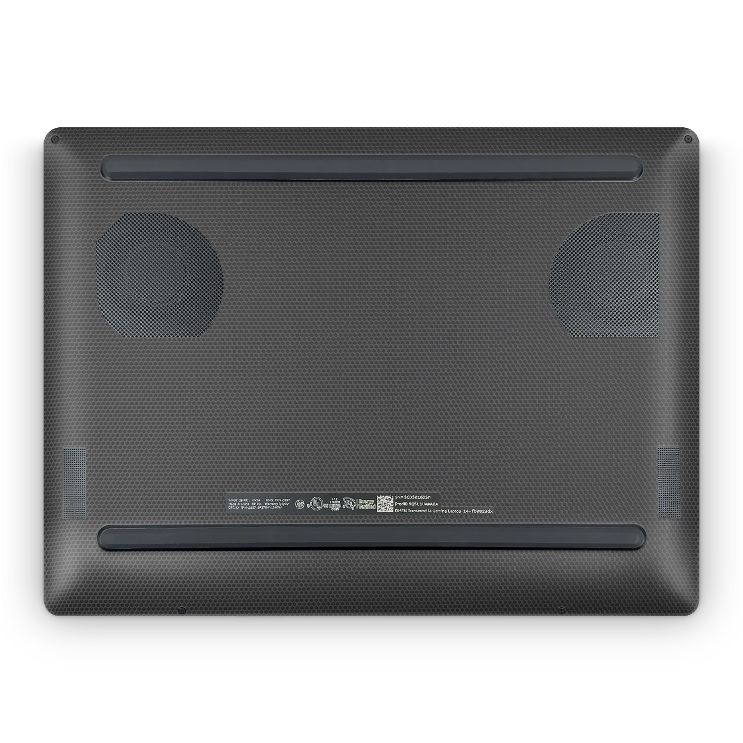 Hp Omen Transcend 14 2024 Professional Bottom Black Matrix Skin Wrap Cover