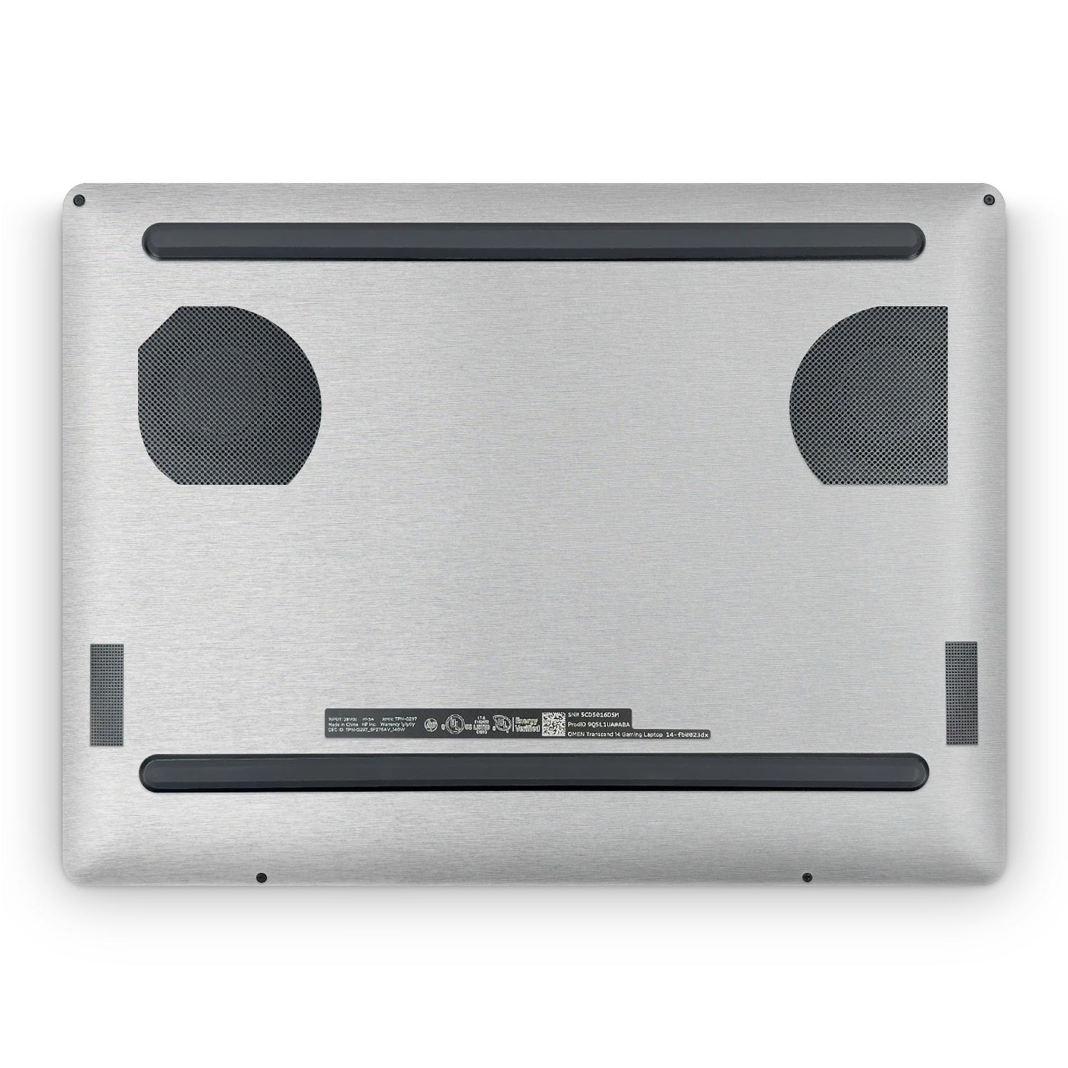 Hp Omen Transcend 14 2024 Professional Bottom Brushed Aluminum Skin Wrap Cover