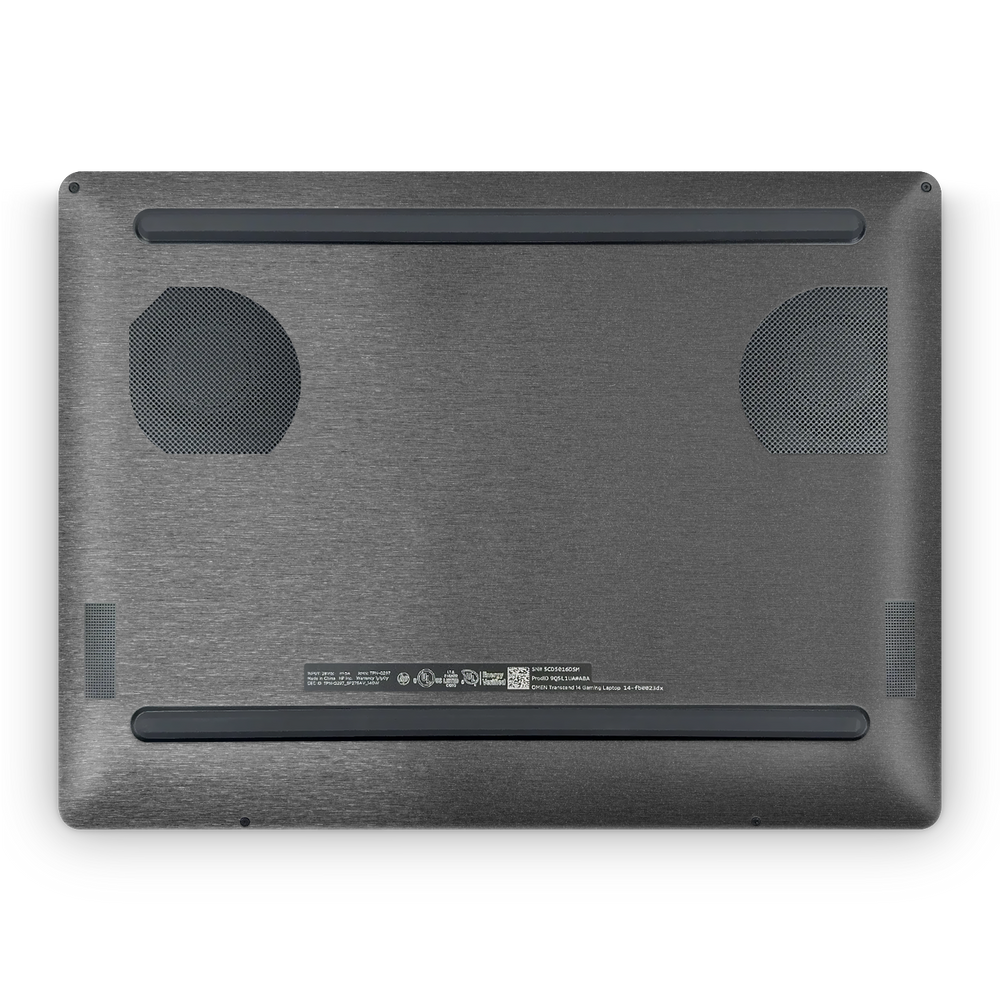 Hp Omen Transcend 14 2024 Professional Bottom Brushed Black Skin Wrap Cover