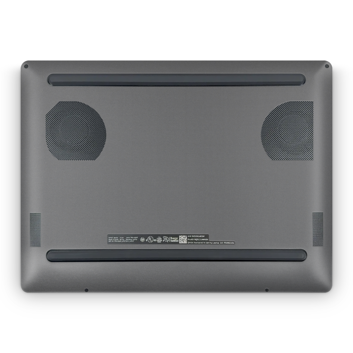 Hp Omen Transcend 14 2024 Professional Bottom Charcoal Grey Skin Wrap Cover