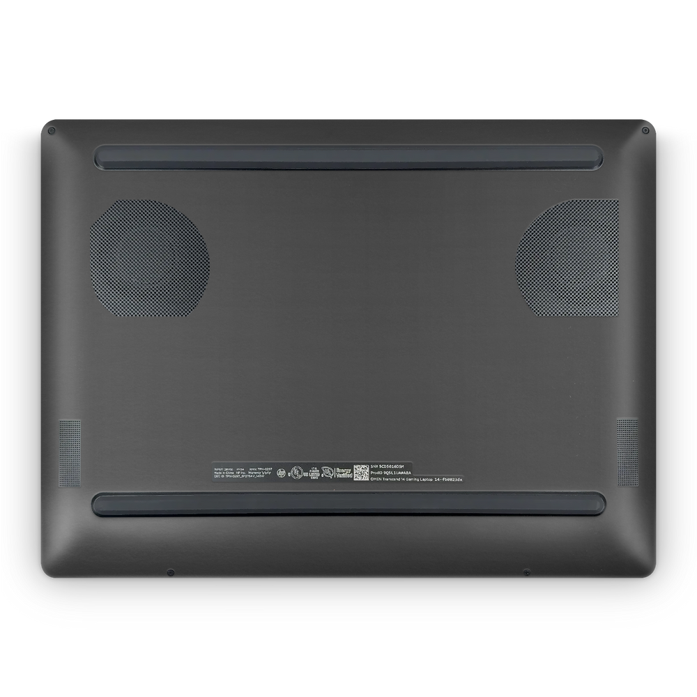 Hp Omen Transcend 14 2024 Professional Bottom Matte Black Skin Wrap Cover