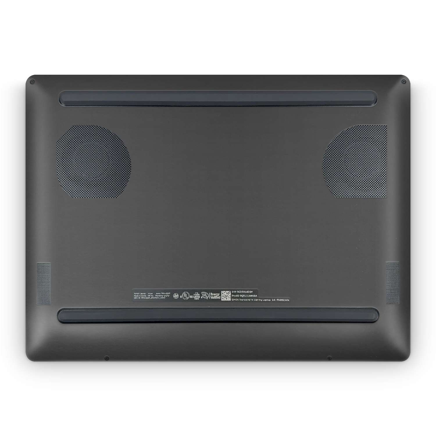 Hp Omen Transcend 14 2024 Professional Bottom Matte Black Skin Wrap Cover
