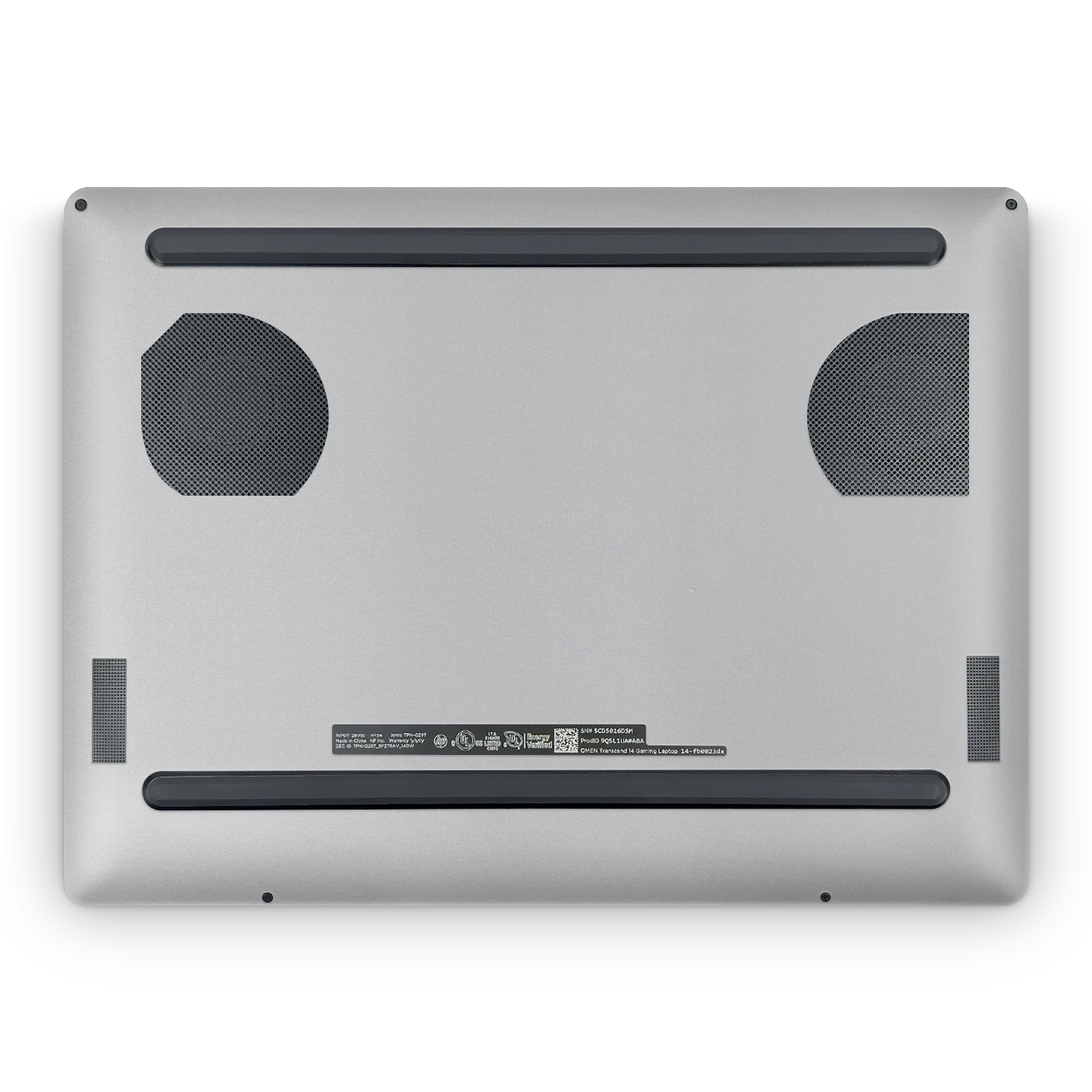 Hp Omen Transcend 14 2024 Professional Bottom Satin Aluminum Skin Wrap Cover