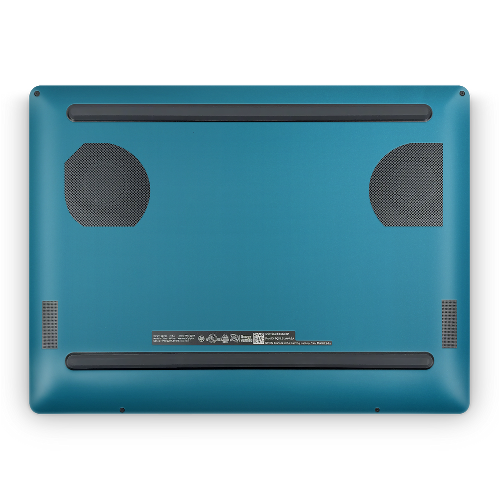 Hp Omen Transcend 14 2024 Professional Bottom Satin Ocean Shimmer Skin Wrap Cover
