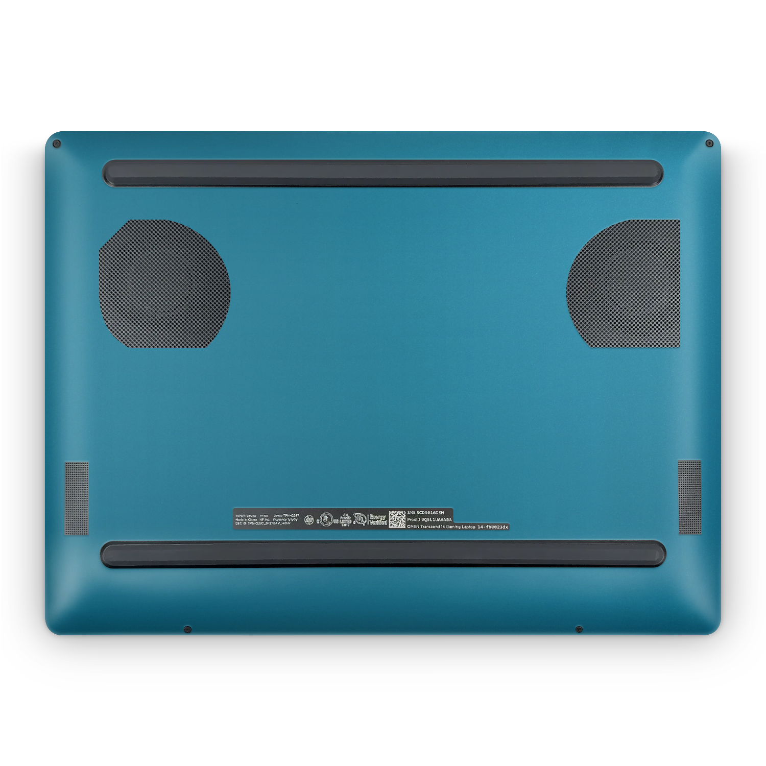 Hp Omen Transcend 14 2024 Professional Bottom Satin Ocean Shimmer Skin Wrap Cover