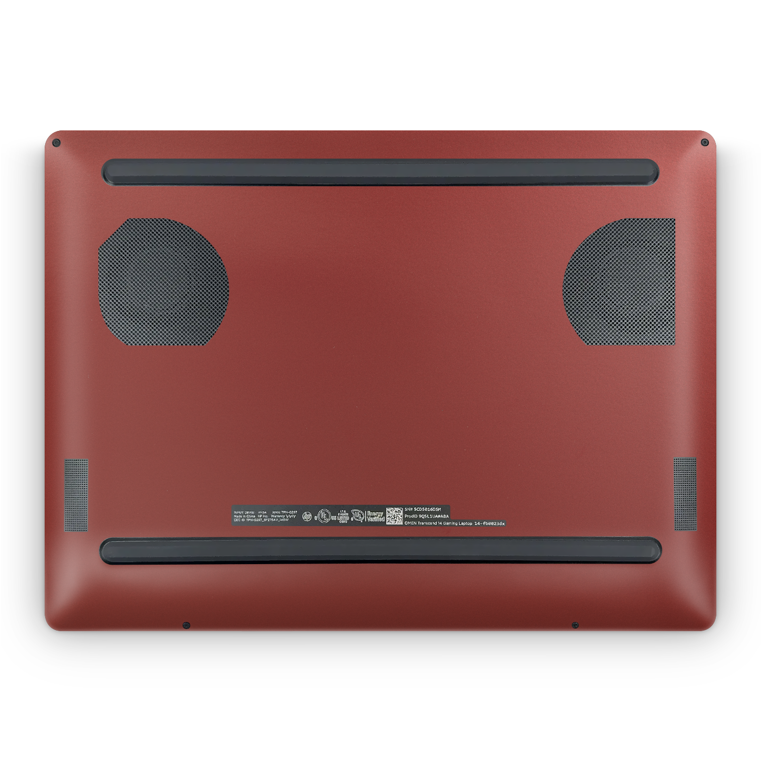 HP Omen 14" Transcend 2024 Professional Bottom Vampire Red Skin Wrap Cover