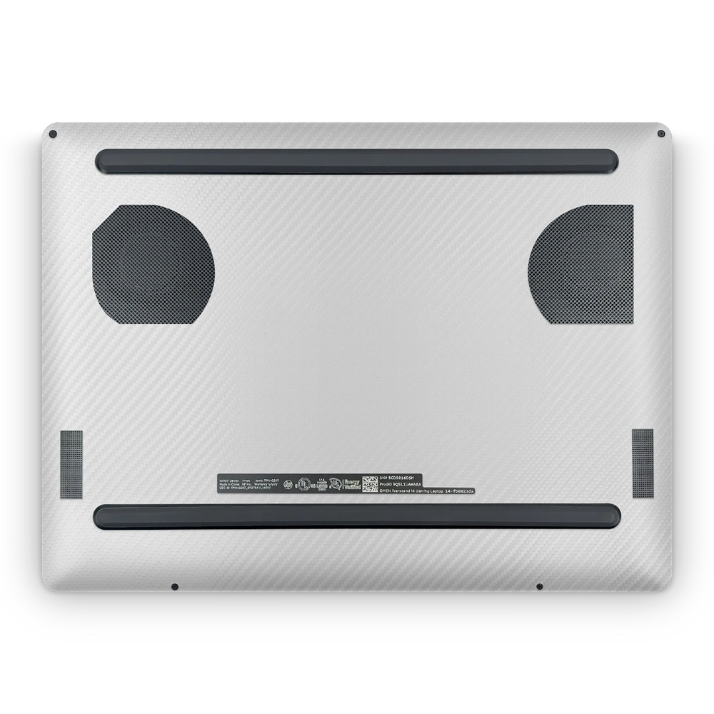 Hp Omen Transcend 14 2024 Professional Bottom White Carbon Fiber Skin Wrap Cover