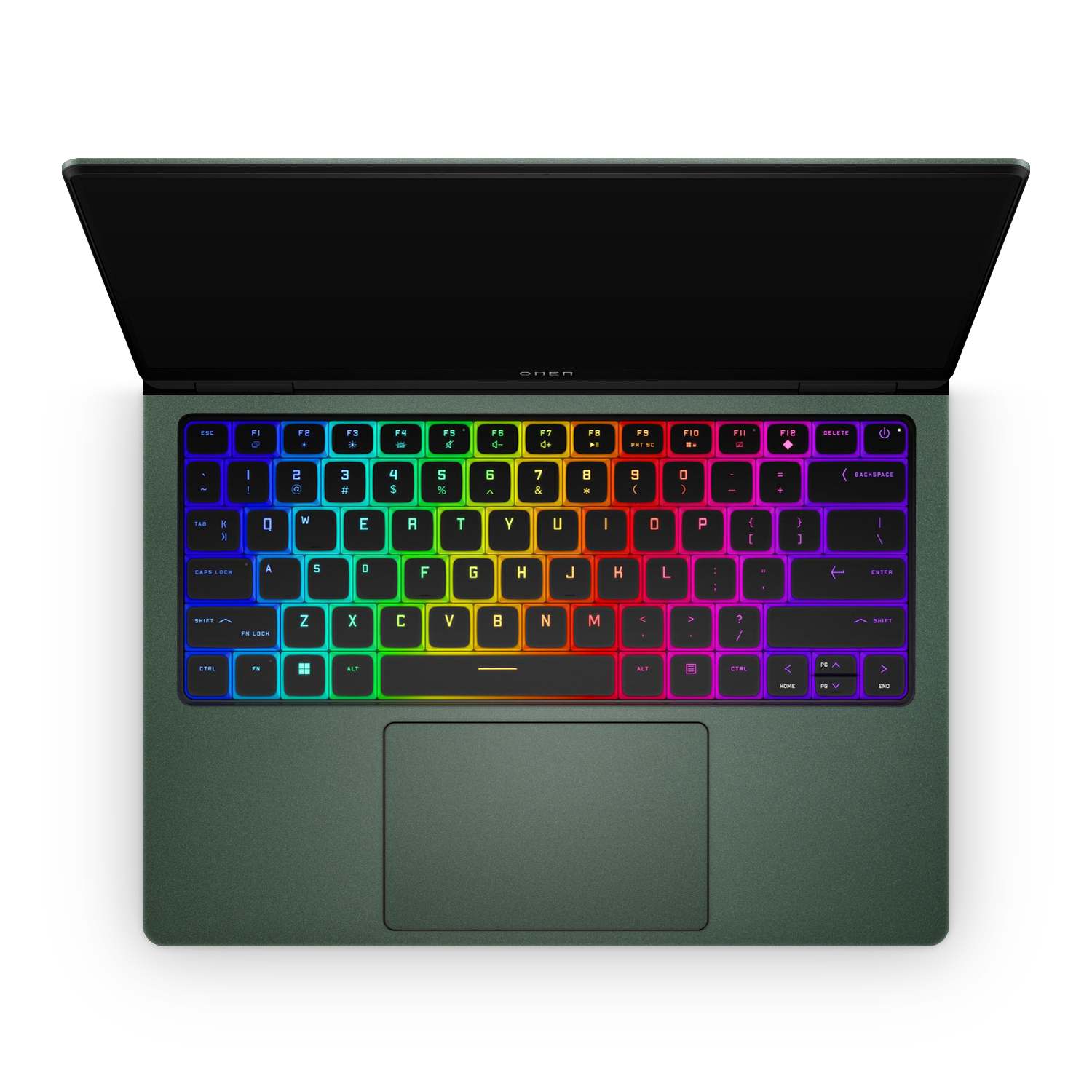 HP Omen 14" Transcend 2024 Professional Interior Matte Green Metallic Skin Wrap Cover