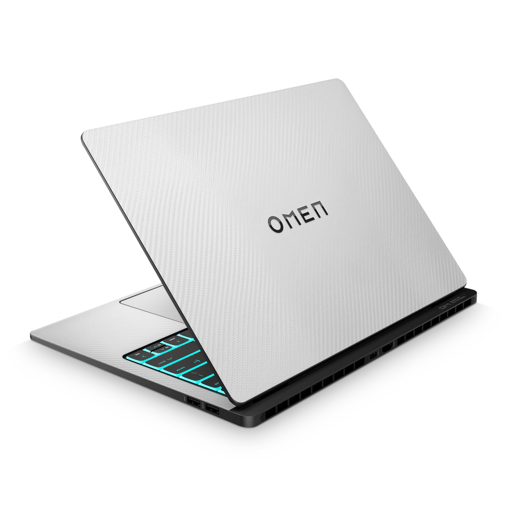 Hp Omen Transcend 14 2024 Professional White Carbon Fiber Skin Wrap Cover