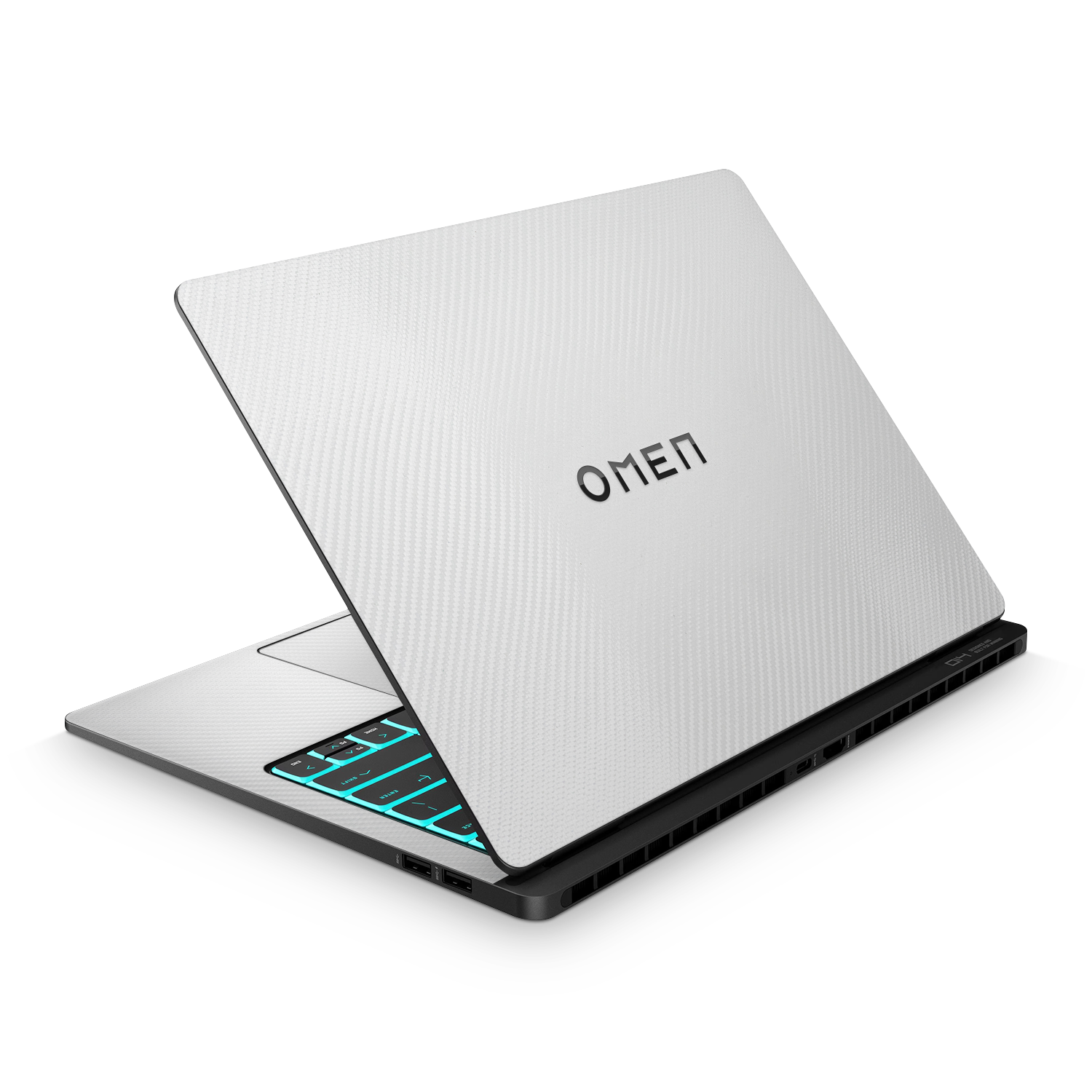 Hp Omen Transcend 14 2024 Professional White Carbon Fiber Skin Wrap Cover