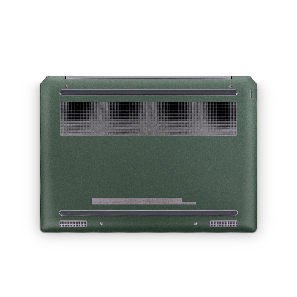 HP Omnibook Ultra 14 2025 Professional Bottom Matte Green Metallic Skin Wrap Cover