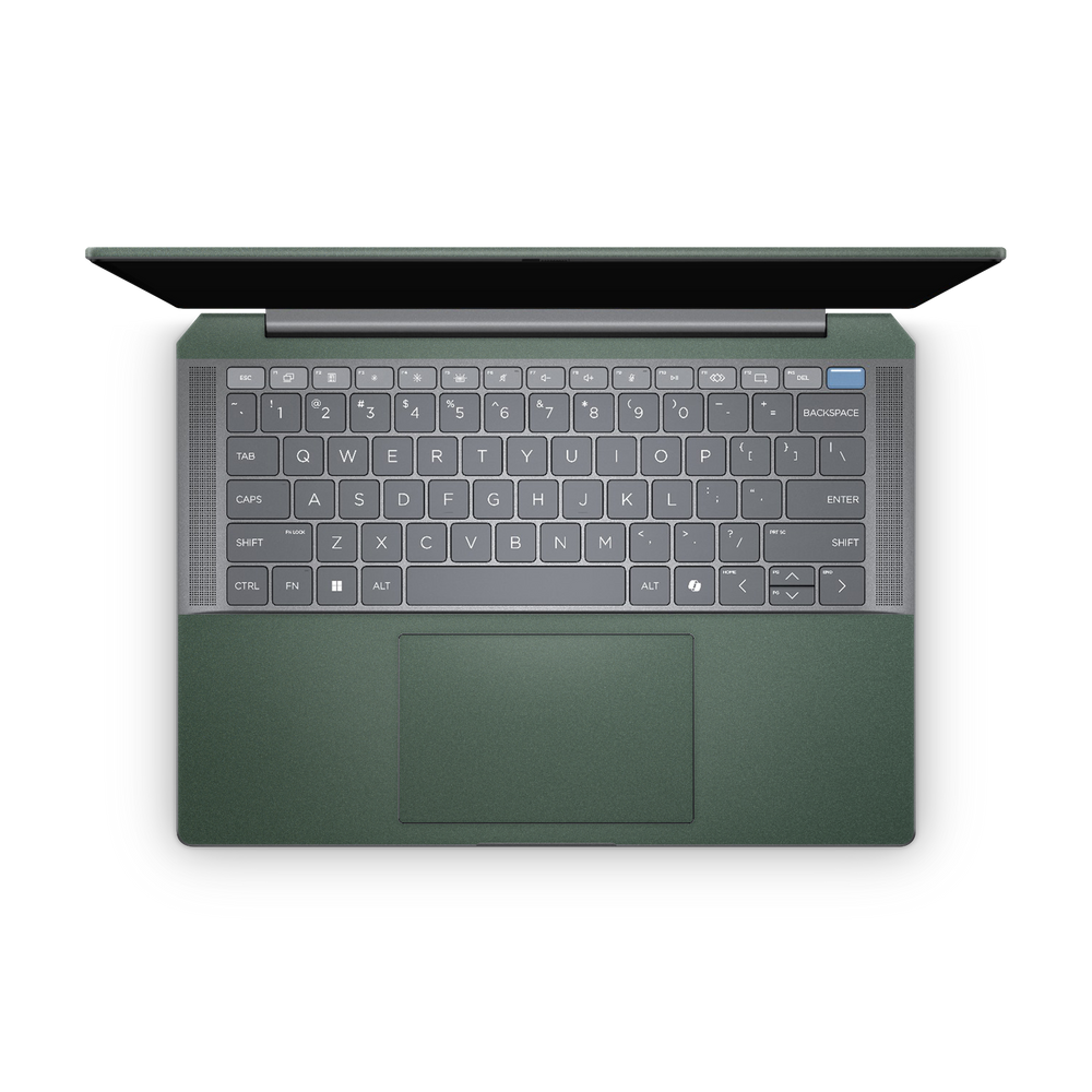HP Omnibook Ultra 14 2025 Professional Interior Matte Green Metallic Skin Wrap Cover