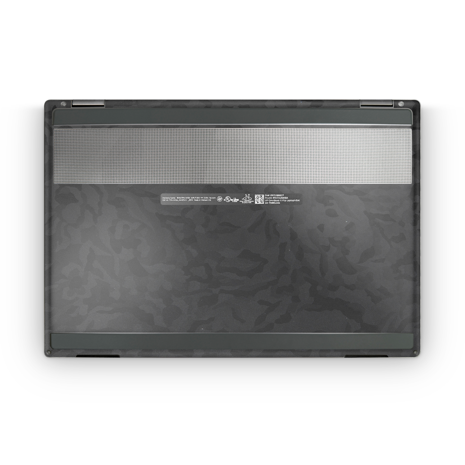 HP OmniBook X Flip 14 2025 — hp-omnibook-xflip-14-2025-pro-bottom-black-camo-skin-wrap-cover