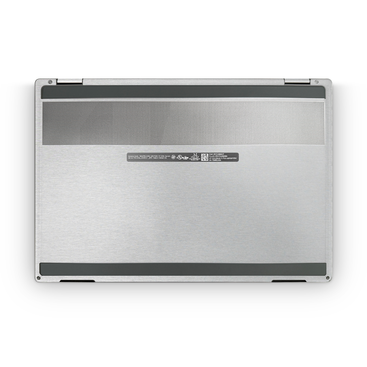 HP OmniBook X Flip 14 2025 — hp-omnibook-xflip-14-2025-pro-bottom-brushed-aluminum-skin-wrap-cover