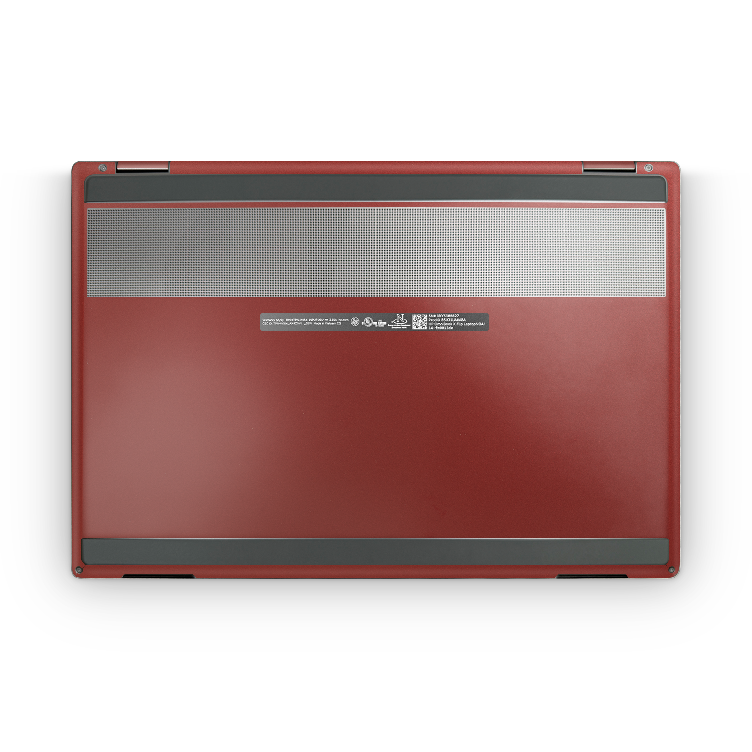 HP OmniBook X Flip 14 2025 Professional Bottom Vampire Red Skin Wrap Cover