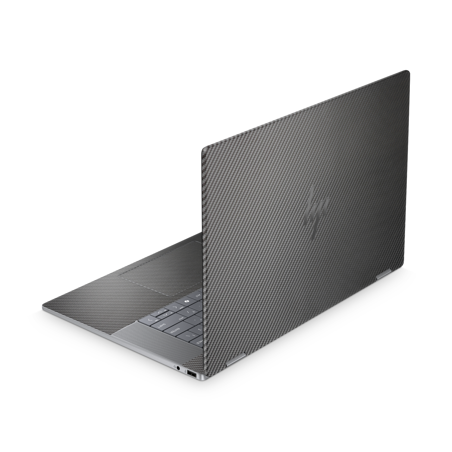 Hp Omnibook Xflip 16 2025 Professional Black Carbon Fiber Skin Wrap Cover