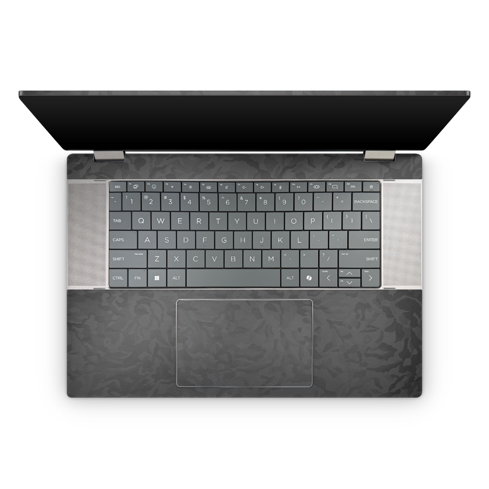 Hp Omnibook Xflip 16 2025 Professional Interior Black Camo Skin Wrap Cover