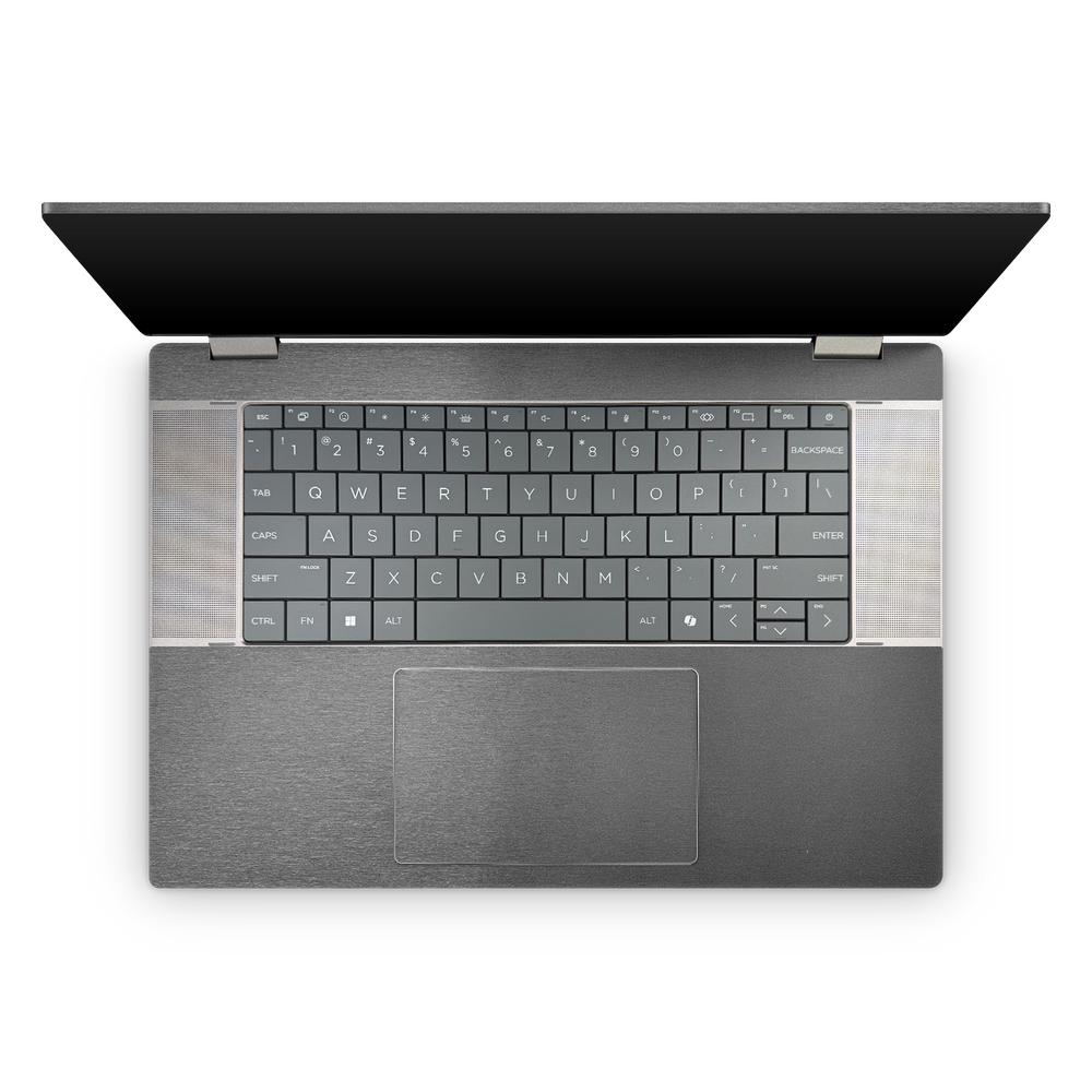 Hp Omnibook Xflip 16 2025 Professional Interior Brushed Black Skin Wrap Cover