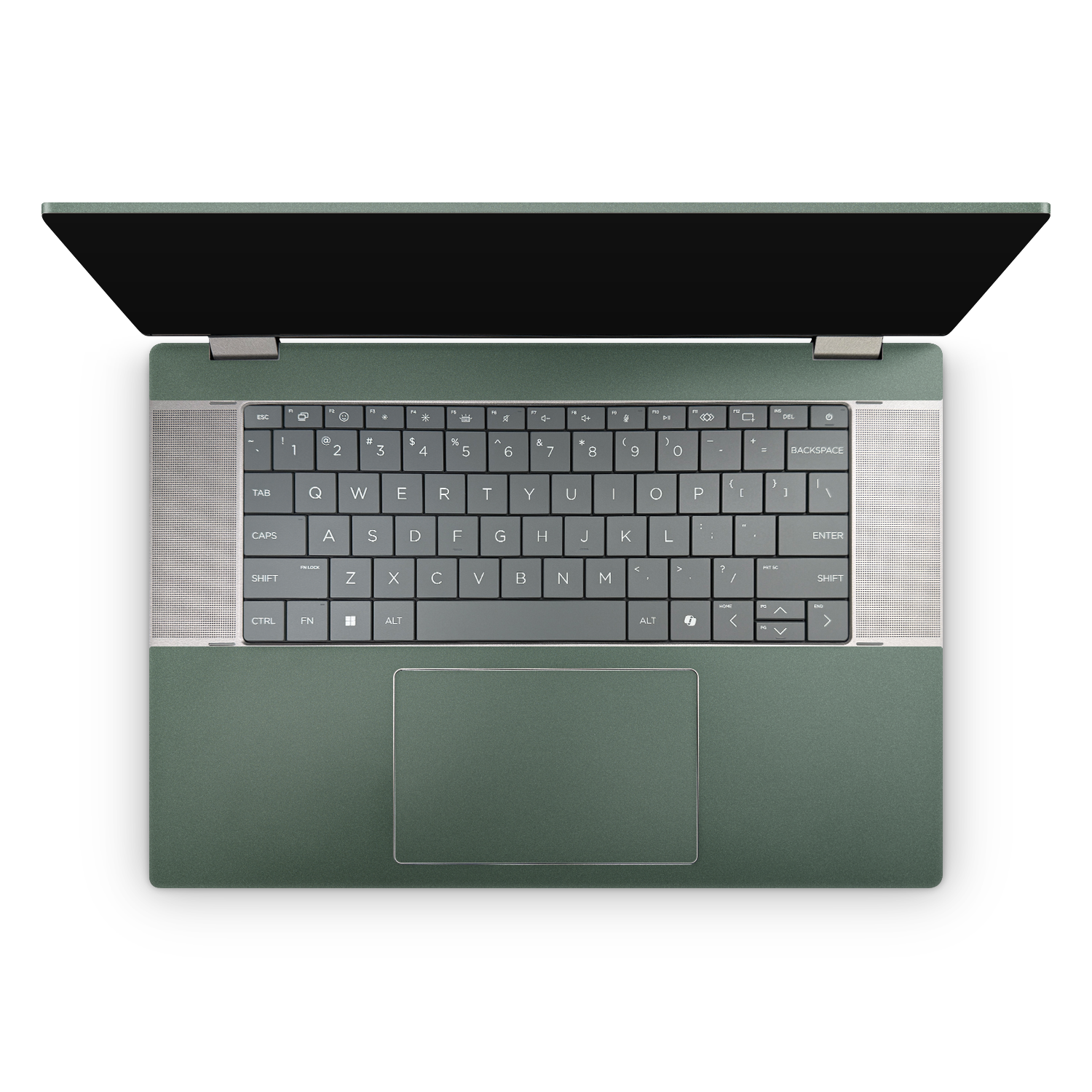 HP Omnibook X Flip 16 2025 Professional Interior Matte Green Metallic Skin Wrap Cover