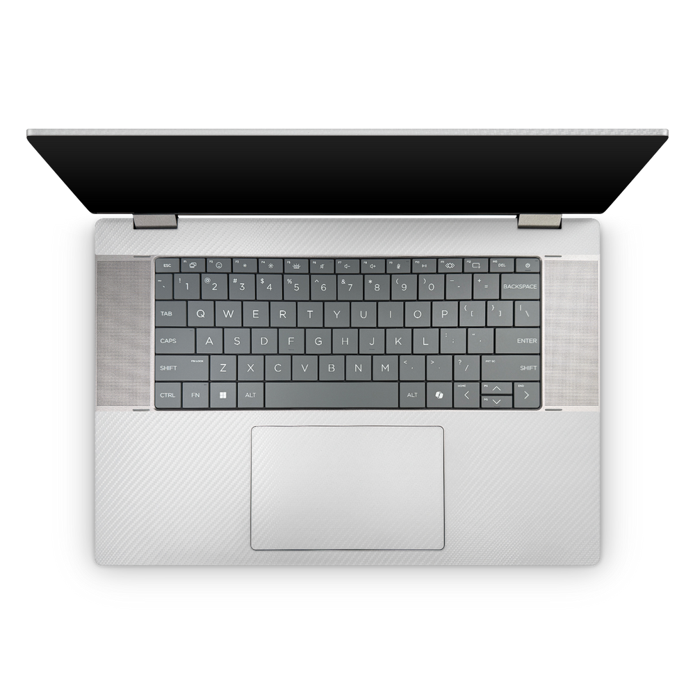 Hp Omnibook Xflip 16 2025 Professional Interior White Carbon Fiber Skin Wrap Cover