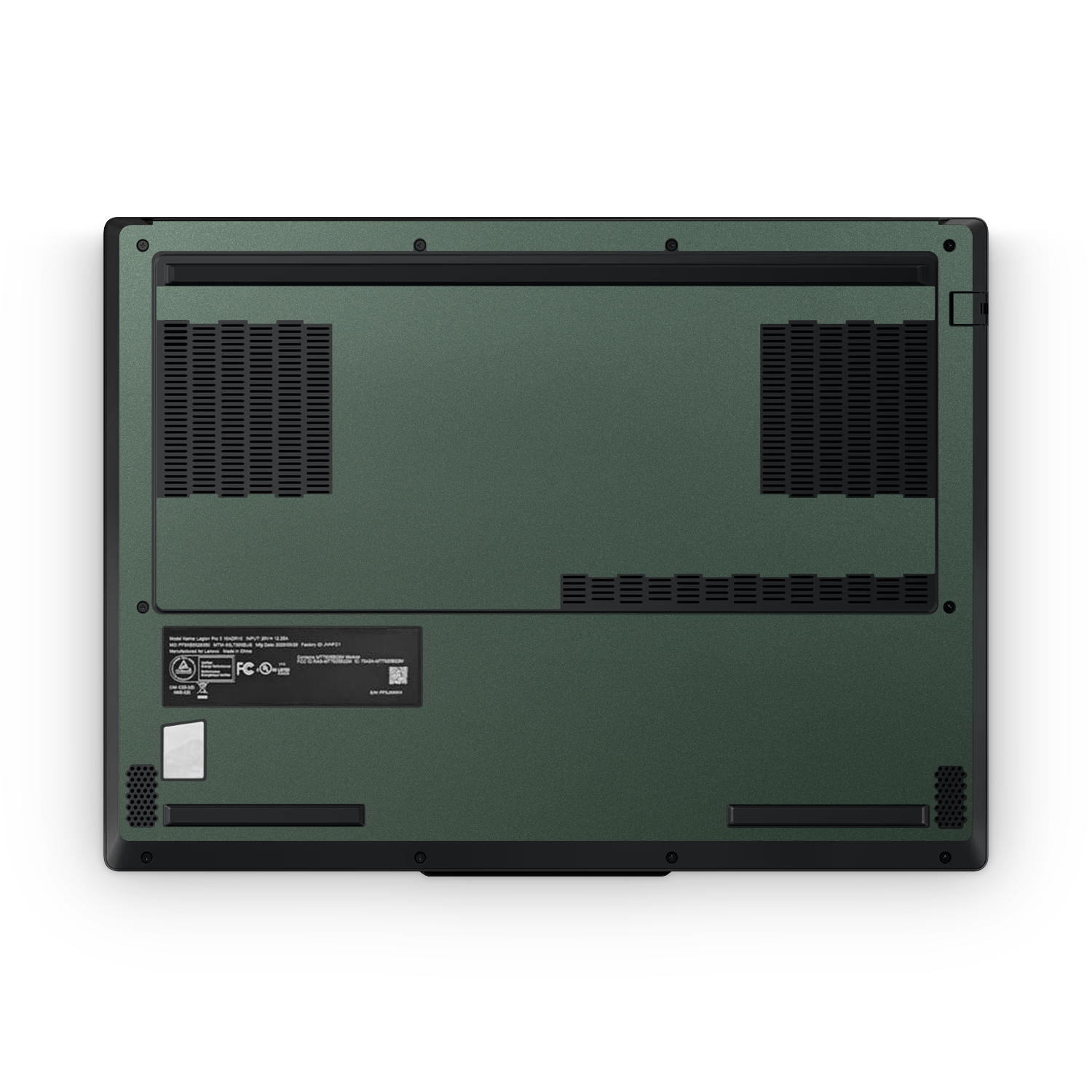 Lenovo Legion 5 Gen 10 2025 Professional Bottom Matte Green Metallic Skin Wrap Cover